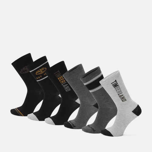 All Gender Crew-Socken mit Logo im Sechser-Geschenkpack in , , Größe: M - Timberland - Modalova