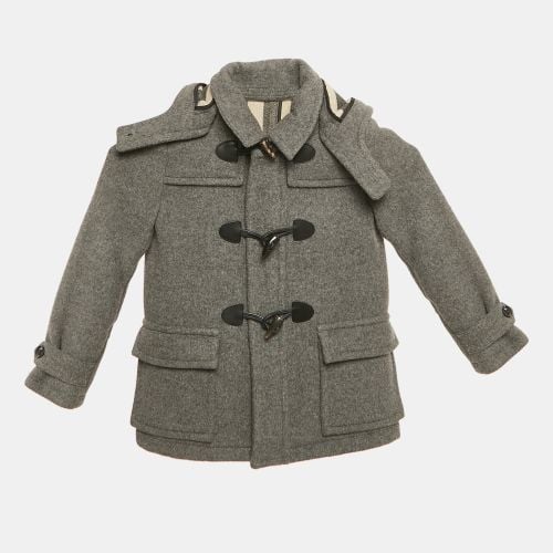 Children Wool Felt Hooded Duffle Coat 4 Yrs - Burberry - Modalova