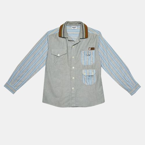 Junior /Blue Cotton Button Front Shirt 10 Yrs - D&G - Modalova