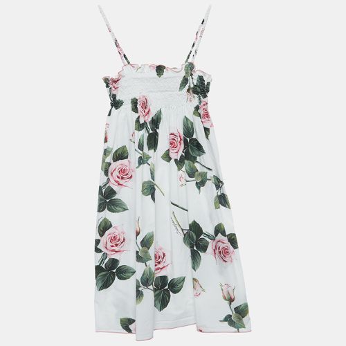 Floral Printed Cotton Poplin Dress (11-12 Yrs) - Dolce & Gabbana - Modalova