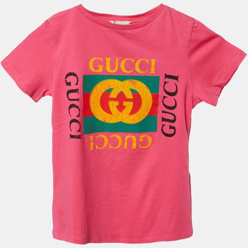 Kids Logo Print Cotton T-Shirt 5Yrs - Gucci - Modalova