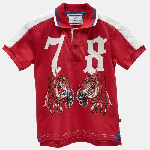 Junior Printed Roar Polo T-Shirt 8 Yrs - Philipp Plein - Modalova
