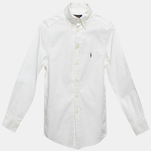 Cotton Button Front Shirt 6-7 Yrs - Polo Ralph Lauren - Modalova