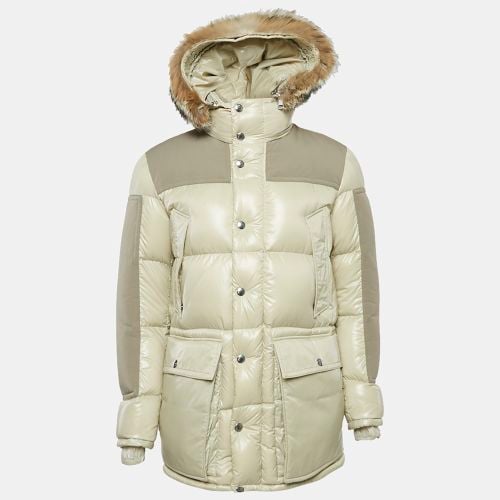 Fur Trim Hood Nylon Down Puffer Jacket M - Moncler - Modalova