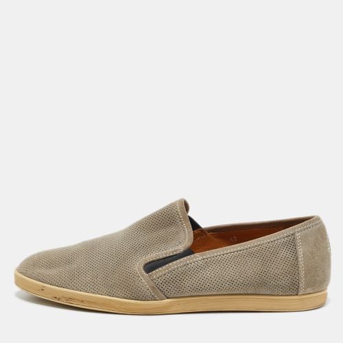 Perforated Suede Slip On Sneakers Size 42 - Moncler - Modalova