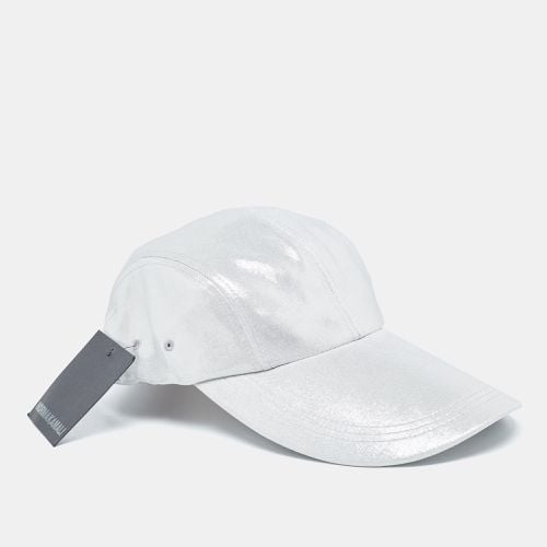 Lame Long Bill Baseball Cap One Size - Norma Kamali - Modalova