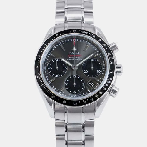 Stainless Steel Gray Dial Speedmaster Date Wristwatch 40mm - Omega - Modalova