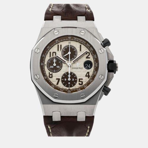 Ivory Stainless Steel Royal Oak Offshore 26470ST.OO.A801CR.01 Automatic Men's Wristwatch 42 mm - Audemars Piguet - Modalova