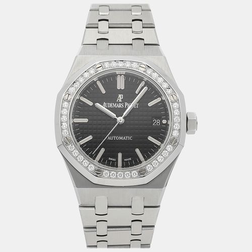 Diamond Stainless Steel Royal Oak 15451ST.ZZ.1256ST.01 Automatic Men's Wristwatch 37 mm - Audemars Piguet - Modalova