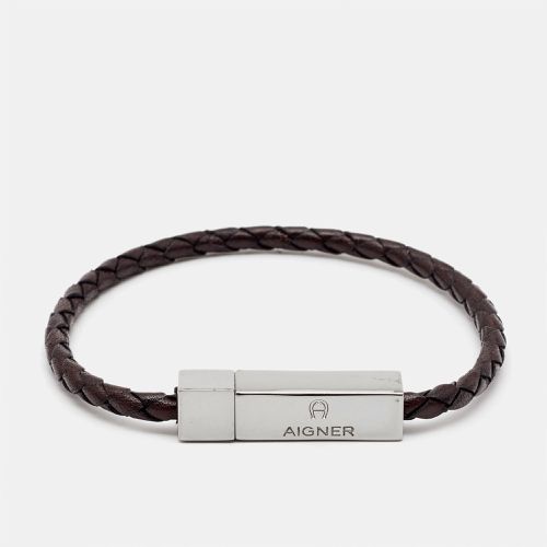 Braided Leather Tone Bracelet - Aigner - Modalova