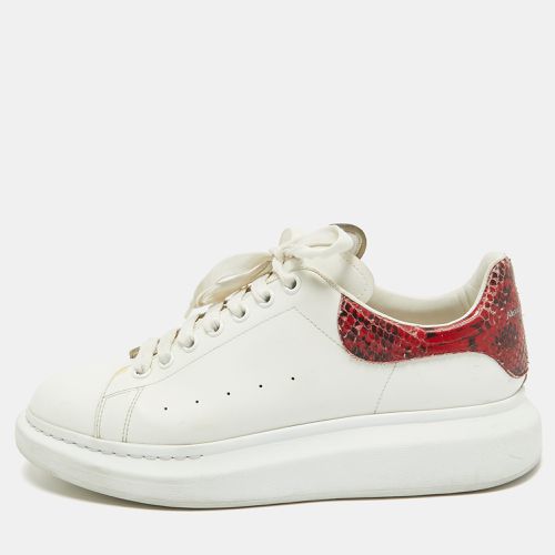 Red Leather Oversized Low Top Sneakers Size 45 - Alexander McQueen - Modalova