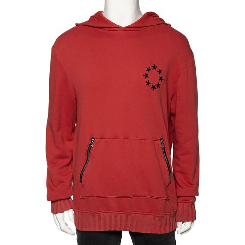 Star Circle Embroidered Cotton Hoodie L - Amiri - Modalova