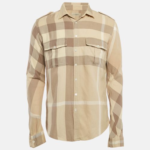 Burberry Checked Cotton Long Sleeve Shirt M - Burberry London - Modalova