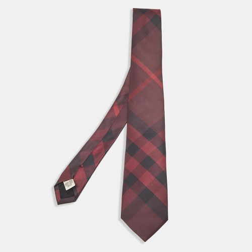 House Checked Silk Slim Tie - Burberry - Modalova