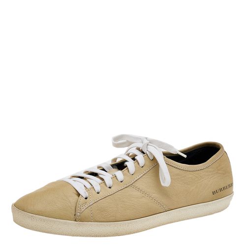 Leather Low Top Sneakers Size 43 - Burberry - Modalova