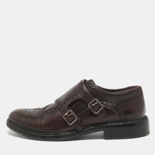 Leather Delmar Monk Strap Brogues Size 40.5 - Burberry - Modalova