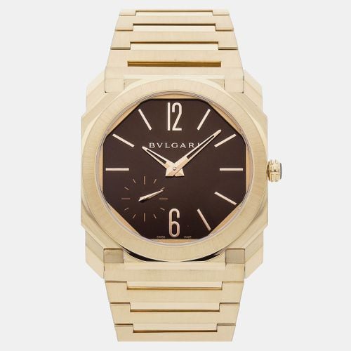 K Yellow Gold Octo Finissimo Automatic Men's Wristwatch 40 mm - Bvlgari - Modalova