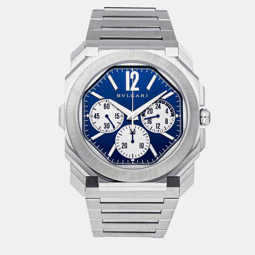 Stainless Steel Octo Finissimo Automatic Men's Wristwatch 43 mm - Bvlgari - Modalova