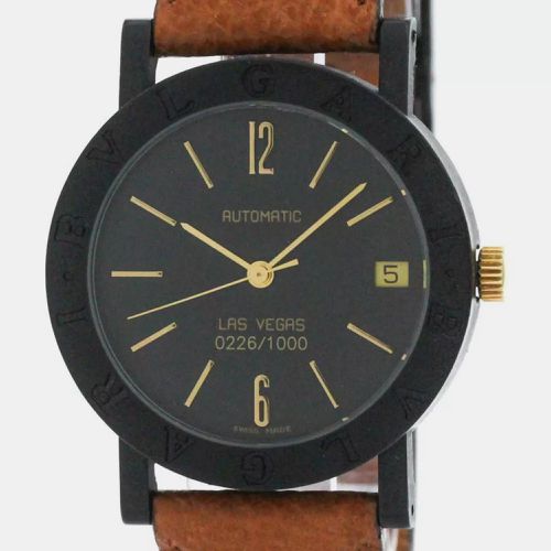 Carbon Gold Las Vegas Edition Automatic Men's Watch BB33VLD 33 mm - Bvlgari - Modalova