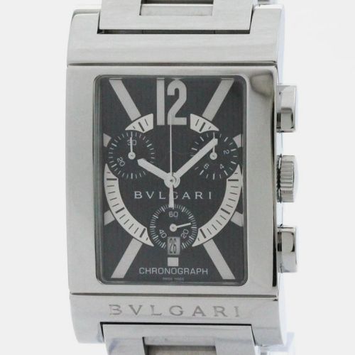 Rettangolo Stainless Steel Quartz Men's Watch 49 mm - Bvlgari - Modalova