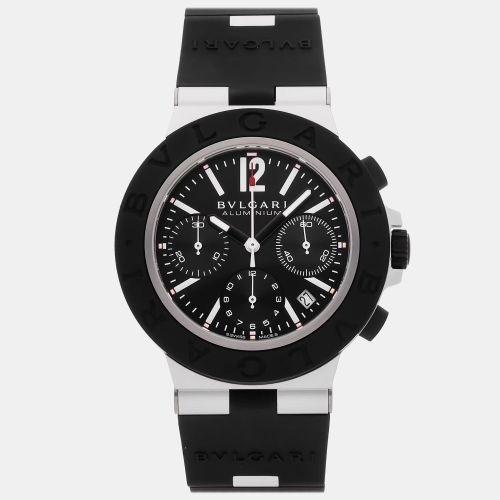 Aluminium Chronograph 103868 Automatic Aluminium Dial Men's Wristwatch 40mm - Bvlgari - Modalova