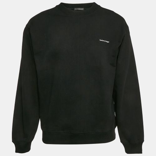 Cotton Knit Crew Neck Sweatshirt S - Balenciaga - Modalova