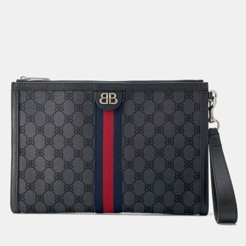 X Gucci The Hacker Project Canvas Web Wristlet BB Clutch Bag - Balenciaga - Modalova