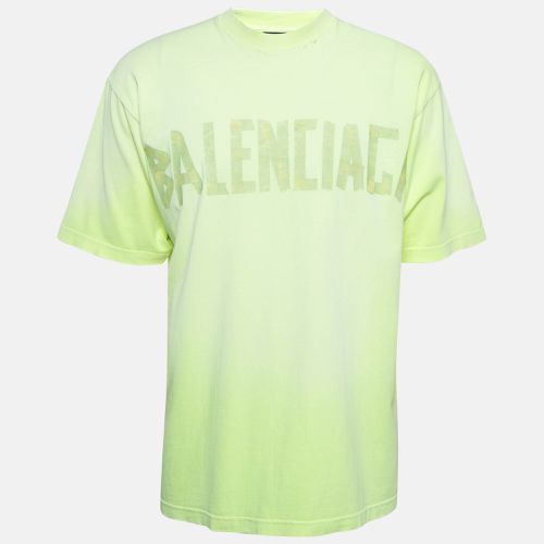 Fluorescent Distressed Cotton Oversized T-Shirt XXS - Balenciaga - Modalova