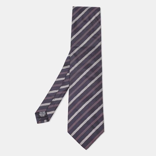 Diagonal Striped Silk Tie - Boss By Hugo Boss - Modalova