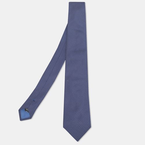 Navy Patterned Silk Tie - Boss By Hugo Boss - Modalova