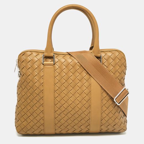 Intrecciato Leather Slim Briefcase - Bottega Veneta - Modalova