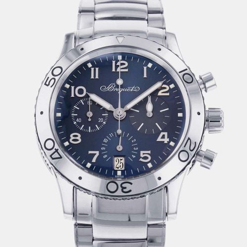 K White Gold Transaltantique Type XX 3820BB/P2/BW9 Automatic Men's Wristwatch 39.5 mm - Breguet - Modalova