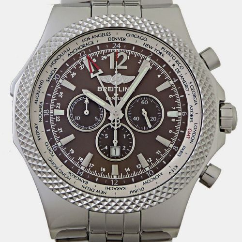 Stainless Steel Bentley 7362/Q554 Automatic Men's Wristwatch 49 mm - Breitling - Modalova