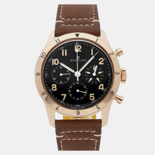 K Rose Gold Aviator RB0920131B1X1 Manual Winding Men's Wristwatch 41 mm - Breitling - Modalova