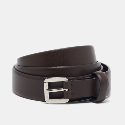 Dark Leather Buckle Belt 105CM - Brioni - Modalova