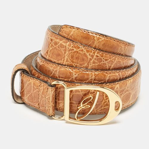 Crocodile Logo Buckle Belt 100CM - Brioni - Modalova