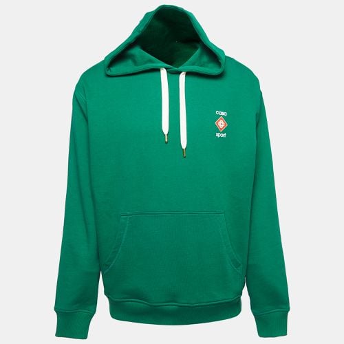 Tennis Club Logo Print Organic Cotton Hoodie L - Casablanca - Modalova