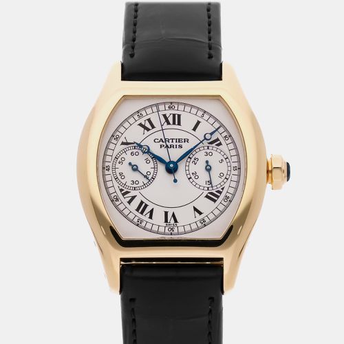 K Yellow Gold Tortue Manual Winding Men's Wristwatch 34 mm - Cartier - Modalova