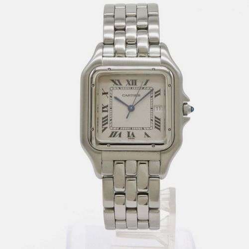 Ivory Stainless Steel Panthere W25032P5 Quartz Men's Wristwatch 29 mm - Cartier - Modalova