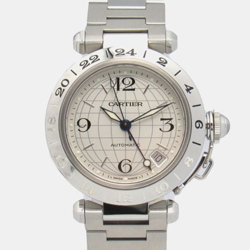 Stainless Steel Pasha C de Automatic Men's Wristwatch 35 mm - Cartier - Modalova