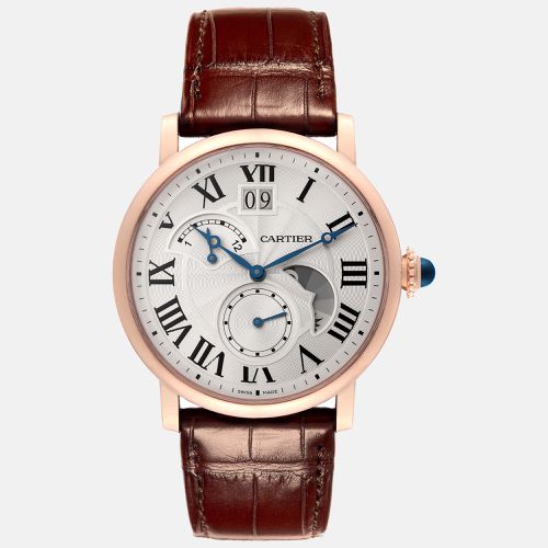 Rotonde Retrograde GMT Time Zone Rose Gold Watch W1556240 - Cartier - Modalova