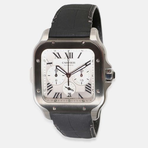 Stainless Steel Santos WSSA0017 Automatic Men's Wristwatch 43 mm - Cartier - Modalova