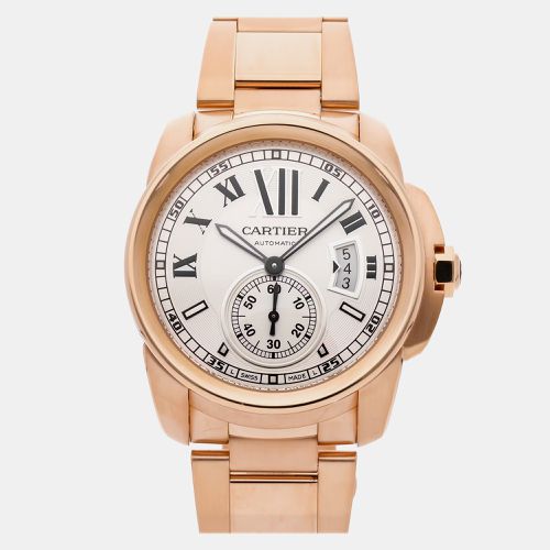 K Rose Gold Calibre de Cartire W7100018 Automatic Men's Wristwatch 42 mm - Cartier - Modalova