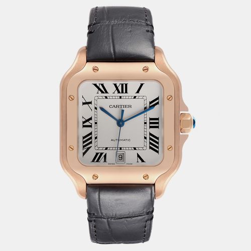 Santos 100 XL Rose Gold Dial Men's Watch WGSA0011 39.8 mm - Cartier - Modalova