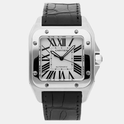 Stainless Steel Santos 100 W20076X8 Automatic Men's Wristwatch 38 mm - Cartier - Modalova