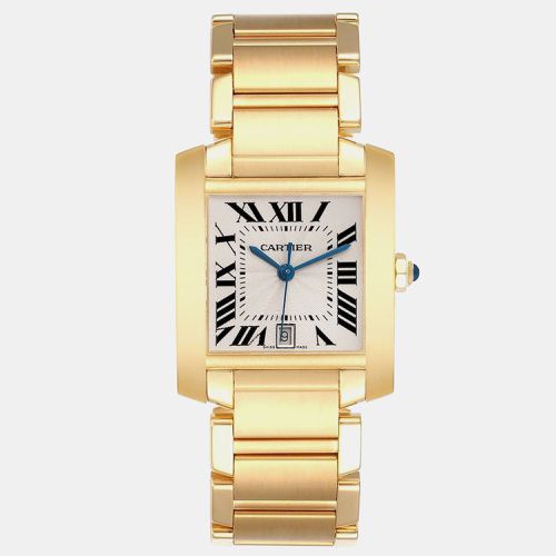 Tank Francaise Large Yellow Gold Dial Men's Watch 28.0 mm - Cartier - Modalova