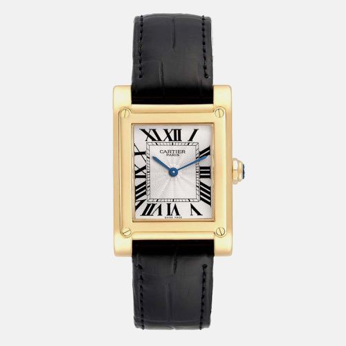 Tank a Vis Privee CPCP Collection Yellow Gold Men's Watch W1529451 27 x 30 mm - Cartier - Modalova