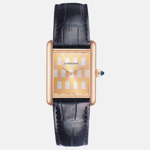 Tank Louis Large Three-Gold Dial Yellow Gold Men's Watch WGTA0176 25.5 x 33.7 mm - Cartier - Modalova