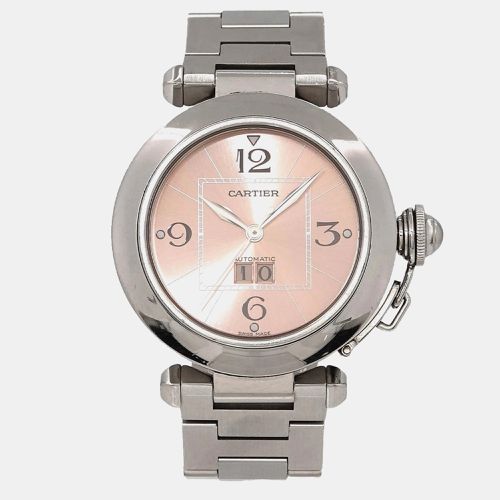 Stainless Steel Pasha C de W31058M7 Automatic Men's Wristwatch 35 mm - Cartier - Modalova