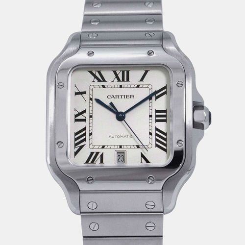 Stainless Steel Santos de WSSA0018 Automatic Men's Wristwatch 39.8 mm - Cartier - Modalova